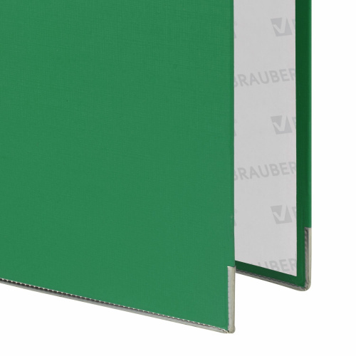 Папка-регистратор BRAUBERG, покрытие из ПВХ, 80 мм, с уголком, зеленая фото 4