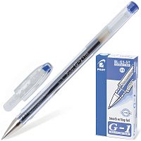 Ручка гелевая PILOT "G-1", корпус прозрачный, узел 0,5 мм, линия письма 0,3 мм, синяя