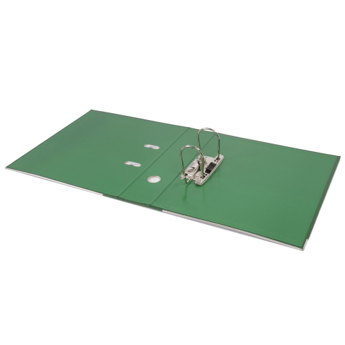 Папка-регистратор BRAUBERG "EXTRA", 75 мм, зеленая, двустороннее покрытие пластик, металлич уголок фото 7