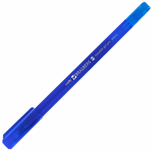 Ручка стираемая гелевая BRAUBERG DELTA, синяя, трехгранная, узел 0,7мм, линия 0,35мм фото 8