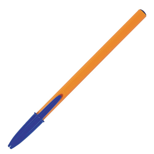 Ручки шариковые BIC "Orange Fine", 8 шт., линия письма 0,32 мм, пакет, синие фото 3