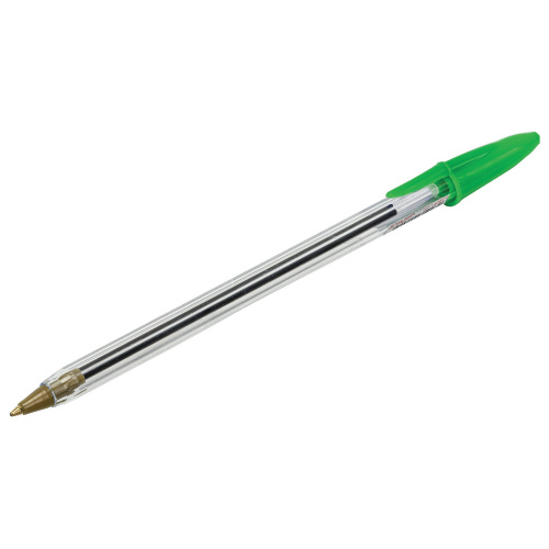Ручка шариковая STAFF "Basic Budget BP-04", линия письма 0,5 мм, с штрихкодом, зеленая фото 5