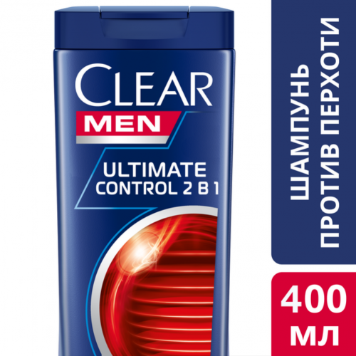 Шампунь "Clear" Men 2в1 Ultimate Control 400 мл