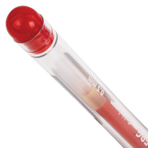 Ручка гелевая с грипом BRAUBERG "Geller", игольчатый узел 0,5 мм, линия письма 0,35 мм, красная фото 8