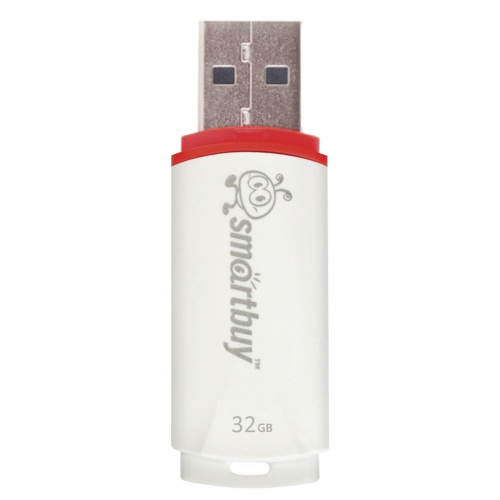 Флеш-диск SMARTBUY Crown, 32 GB, USB 2.0, белый фото 3