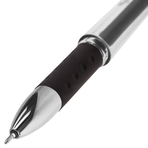 Ручка гелевая с грипом BRAUBERG "Geller", узел 0,5 мм, линия письма 0,35 мм, черная фото 7