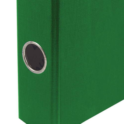 Папка-регистратор ОФИСМАГ, с арочным механизмом, покрытие из ПВХ, 50 мм, зеленая фото 9