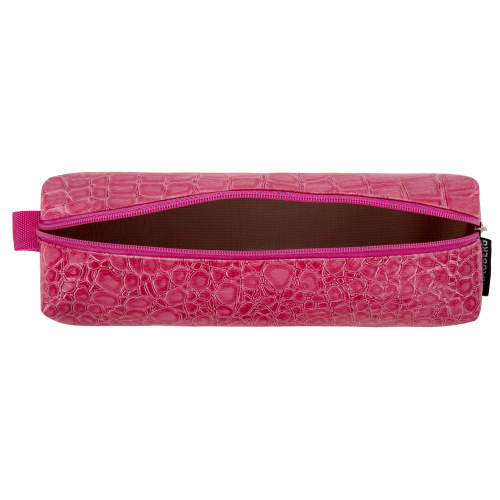 Пенал-косметичка BRAUBERG "Ultra pink", 20х6х4 см, крокодиловая кожа фото 3