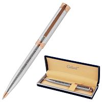 Ручка подарочная шариковая GALANT "ESQUISSE", корпус серебристый, детали розовое золото, синяя