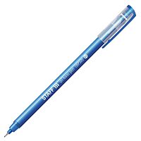 Ручка шариковая масляная STAFF Basic "OBP-320", корпус голубой, игольчатый узел 0,7 мм, синяя