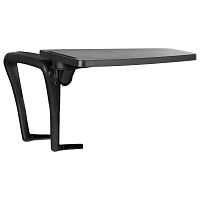 Стол (пюпитр) для стула NO NAME "ИЗО", для конференций, складной, пластик/металл, черный