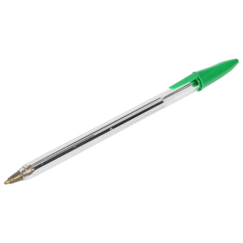 Ручка шариковая STAFF Basic Budget BP-02, длина корпуса 13,5 см, линия письма 0,5 мм, зеленая фото 4