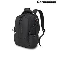 Рюкзак GERMANIUM "S-02", 47х31х16 см, универсальн, с отделением для ноутбука, черный