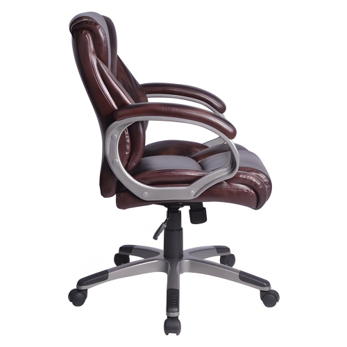 Кресло офисное BRABIX "Eldorado EX-504", экокожа, коричневое фото 7
