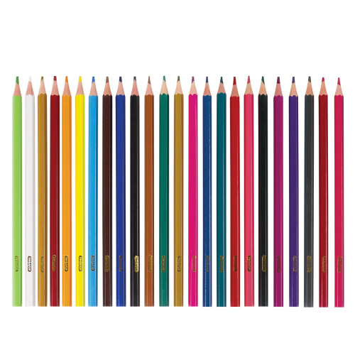 Карандаши цветные ПИФАГОР "ЛЕСНЫЕ ЖИТЕЛИ", 24 цвета, пластиковые, классические заточенные фото 2