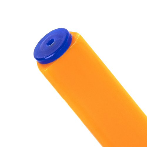 Ручка шариковая масляная STAFF EVERYDAY, трехгранная, корпус оранжевый, синяя фото 8