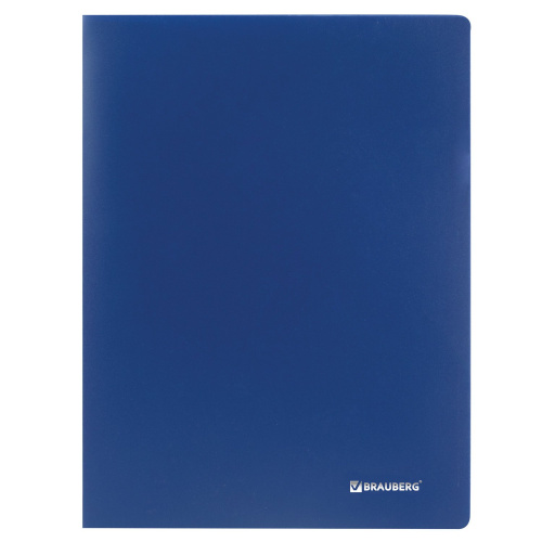 Папка BRAUBERG "Office", 40 вкладышей, 0,5 мм, синяя фото 7