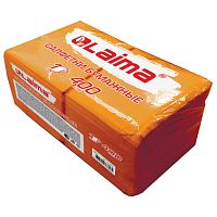 Салфетки бумажные LAIMA "Big Pack" 24х24 см, 400 шт. / пач, оранжевые, 100% целлюлоза