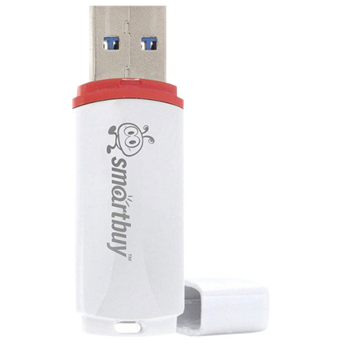 Флеш-диск SMARTBUY Crown, 8 GB, USB 2.0, белый фото 2