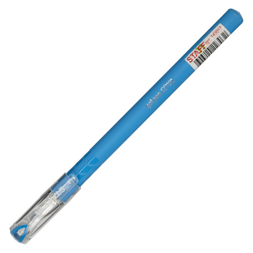 Ручка гелевая STAFF "College", корпус синий, линия письма 0,3 мм, синяя фото 8