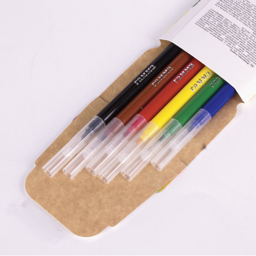 Фломастеры ГАММА "Классические", 6 цветов, вентилируемый колпачок, картонная упаковка фото 4