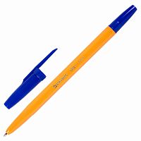 Ручка шариковая BRAUBERG "ORANGE Line", корпус оранжевый, линия письма 0,5 мм, синяя