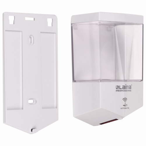 Диспенсер для жидкого мыла LAIMA CLASSIC, наливной, сенсорный, 0,6 л, ABS-пластик, белый фото 8