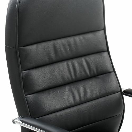 Кресло офисное BRABIX "Stark EX-547", экокожа, хром, черное фото 10