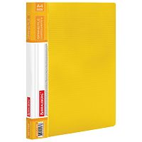 Папка BRAUBERG "Contract", с металлич скоросшивателем и внутрен карманом, до 100 л., 0,7 мм, желтая