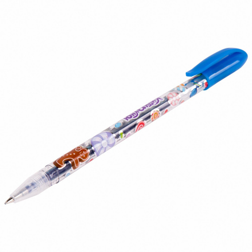 Ручки гелевые ЮНЛАНДИЯ, 6 цветов, корпус с печатью, линия письма 0,35 мм фото 7