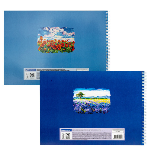 Альбом для рисования BRAUBERG, "Летний пейзаж", А4, 48 л., 205х290 мм, гребень, обложка картон фото 10