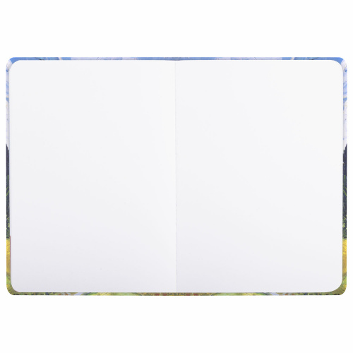 Скетчбук BRAUBERG ART CLASSIC "Ван Гог", белая бумага, 145х203 мм, 64 л., резинка, твердый фото 2