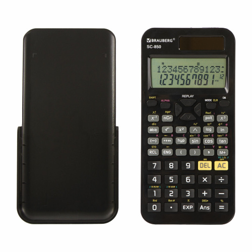 Калькулятор инженерный двухстрочный BRAUBERG, 163х82 мм, 240 функций, двойное питание, черный фото 10