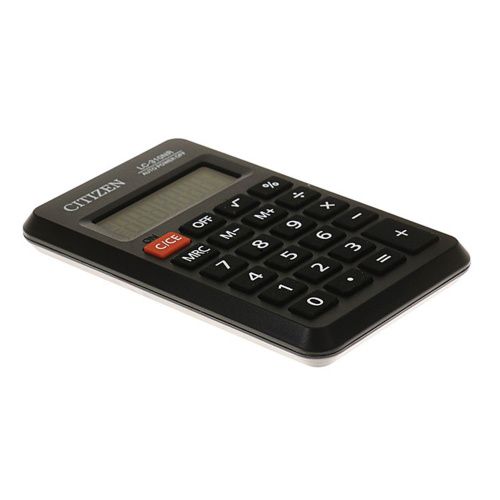 Калькулятор карманный CITIZEN, 114х69 мм, 8 разрядов, питание от батарейки фото 2