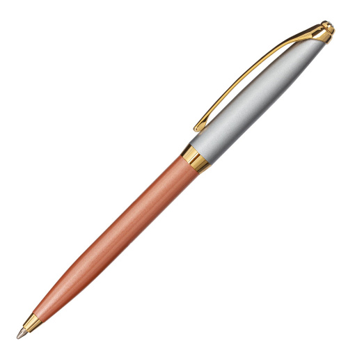 Ручка подарочная шариковая GALANT "DECORO ROSE", корпус хром/розовый, детали золотистые, синяя фото 2