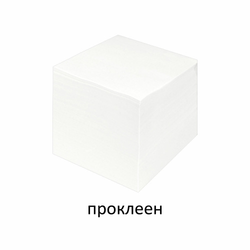Блок для записей STAFF, проклеенный, куб 9х9х9 см, белизна 90-92%, белый фото 5