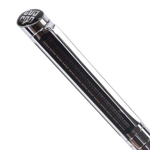 Ручка подарочная шариковая GALANT "Olympic Chrome", корпус хром с черным, синяя фото 7