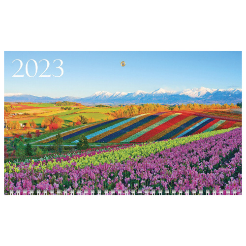 Календарь квартальный с бегунком 2023 г. HATBER "Цветущие долины", 3 блока, 3 гребня фото 2