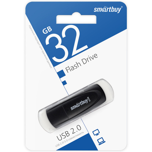 Флеш-диск 32GB SMARTBUY Scout USB 2.0, черный, SB032GB2SCK фото 7