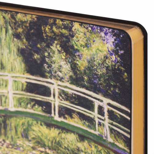 Ежедневник недатированный B6 (127х186 мм), BRAUBERG VISTA, под кожу, гибкий, 136 л., "Claude Monet" фото 4