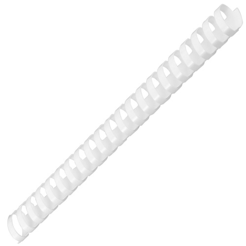 Пружины пластиковые для переплета  ОФИСМАГ, 50 шт., 32 мм, для сшивания 241-280 л., белые