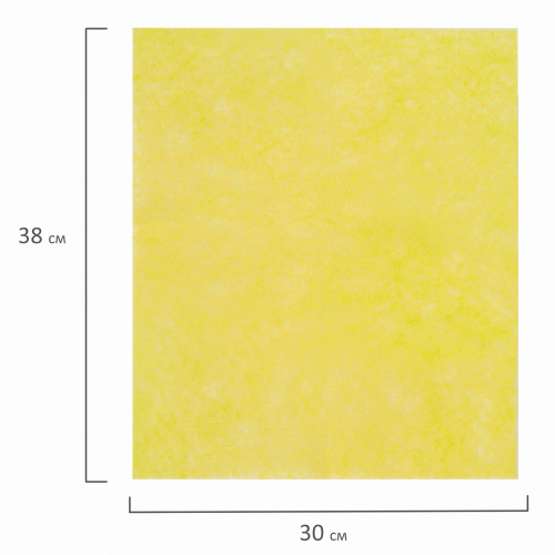 Салфетки универсальные LAIMA, 30х38 см, 5 шт., 90 г/м2, вискоза, желтые фото 2