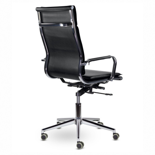 Кресло офисное BRABIX PREMIUM "Kayman EX-532", экокожа, хром, черное фото 3