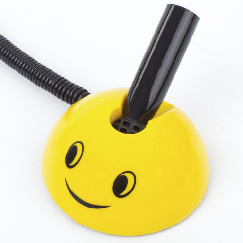 Ручка шариковая настольная BRAUBERG "SMILE", корпус желтый, линия письма 0,35 мм, синяя фото 4