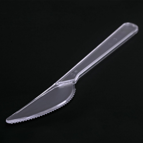 Нож одноразовый пластиковый БЕЛЫЙ АИСТ ЭТАЛОН, 180 мм, 50 шт., прозрачный фото 6