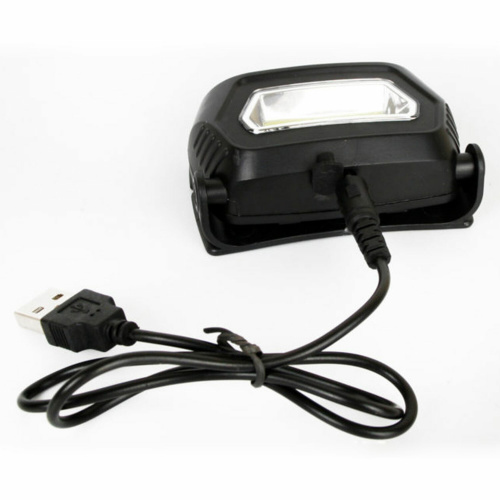 Фонарь налобный аккумуляторный ULTRAFLASH 3Вт COB, 3 режима, Li-pol (USB-кабель в комплекте), LED5359 фото 6