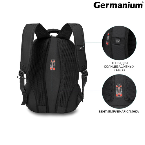 Рюкзак GERMANIUM "S-02", 47х31х16 см, универсальн, с отделением для ноутбука, черный фото 9