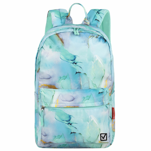 Рюкзак BRAUBERG DREAM универсальный с карманом для ноутбука, эргоном, Mint marble, 42, 271676 фото 2