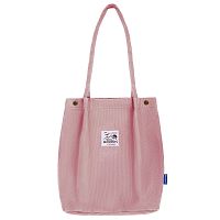 Сумка-шоппер BRAUBERG MOMENTS, вельвет, 35х30 см, розовый, 271907