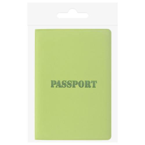 Обложка для паспорта STAFF "ПАСПОРТ", мягкий полиуретан, салатовая фото 8